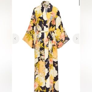 Spell Tyler Maxi Robe Charcoal S/M